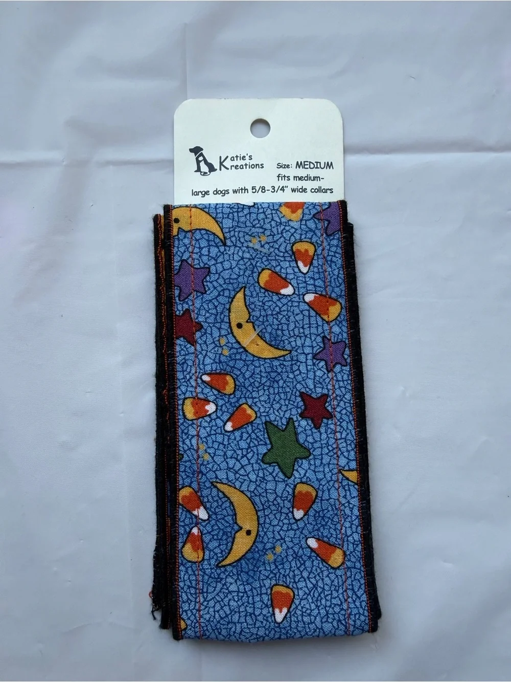 NEW Katie’s Kreations Halloween Dog Collar Slip On Bandana Medium